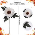 thumbnail image 2 of 3PCS 12.6 Inch Vintage White Artificial Sunflower with Black Leaves, Faux Silk Stem Dried Flower Style for Autumn Home Wedding Birthday Indoor Outdoor Party Decor, 2 of 5