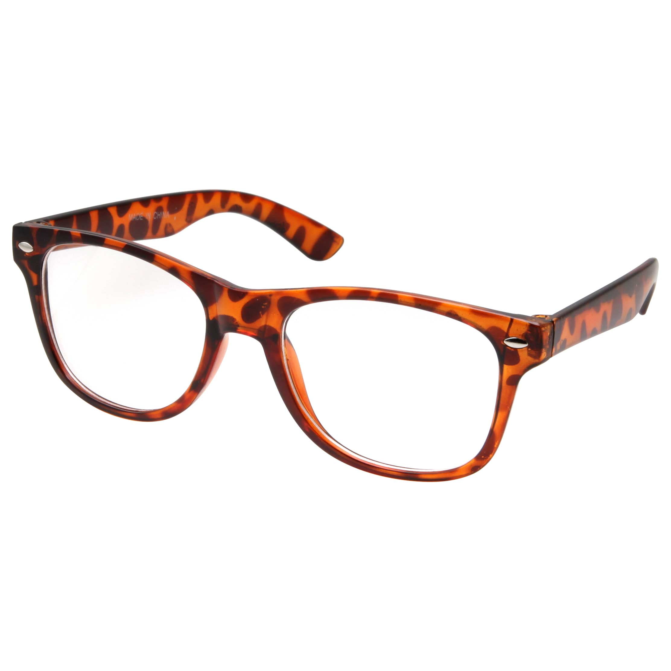 Kids' Round Fake Glasses – Clear Lens Costume Frames For Halloween (Ages 3–10)