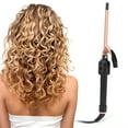 thumbnail image 3 of Tebru Ceramic Barrel Curler, Thin Curling Iron Wand Small Curling Wand Ceramic Barrel Hair Curler 9mm 110‑240V, 3 of 9