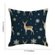 thumbnail image 3 of Juego de fundas de almohada con diseño de árbol de Navidad | Fundas de almohada decorativas navideñas de 45 x 45 cm en azul oscuro | Fundas de cojín festivas para salón con cremallera oculta, 3 of 5