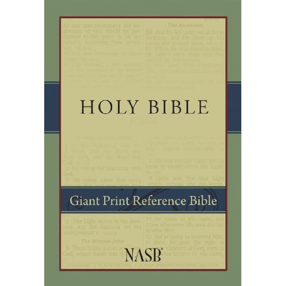 Pre-Owned Giant Print Reference Bible-NASB (Hardcover) 1581351038 9781581351033