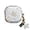 white, variant on for Samsung Galaxy Buds FE Case with Chain,Clear Flower Pattern Shockproof Protective Cover for Galaxy Buds 2 Pro/2/Pro/live (White)