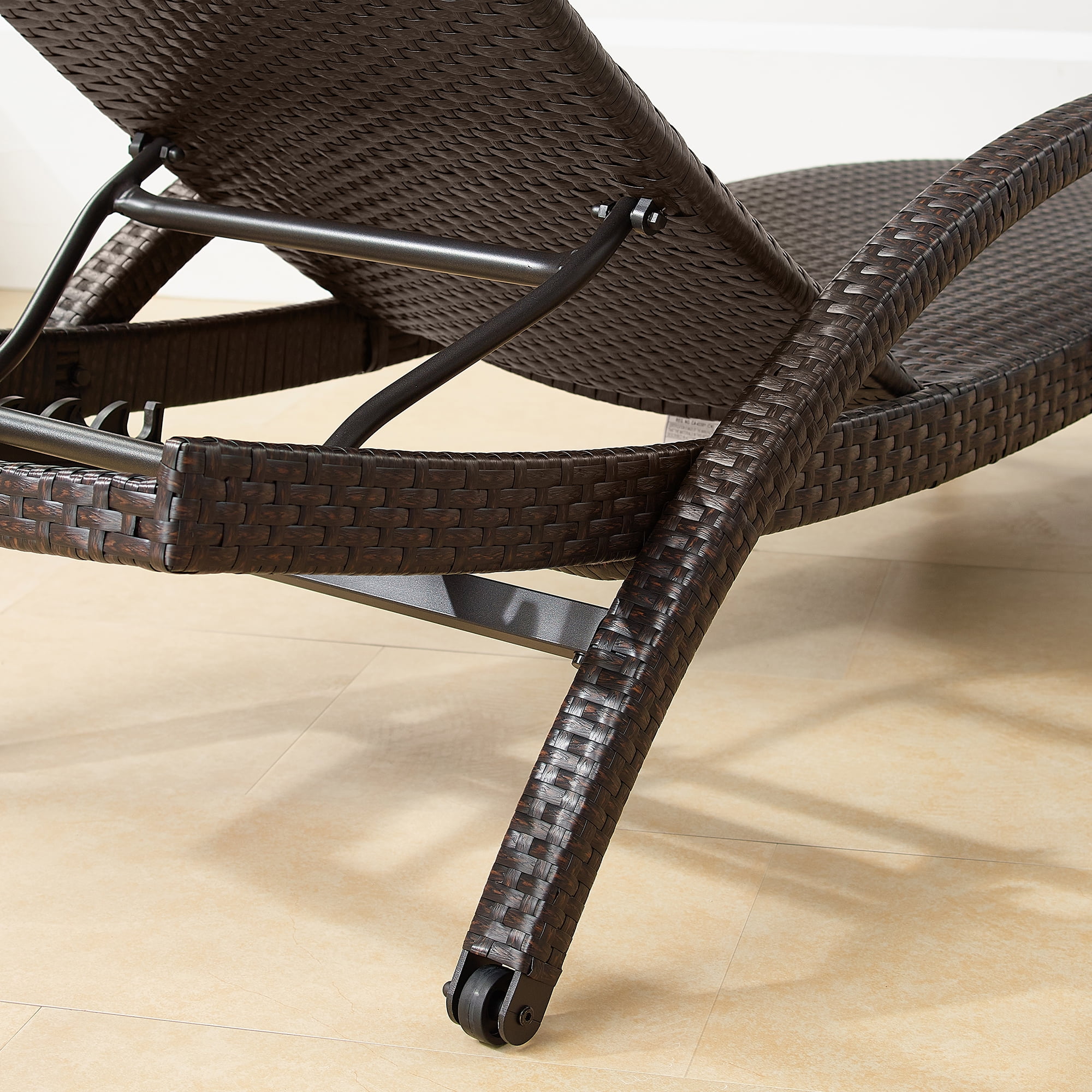 Ulax Outdoor Woven Padded 2-Piece Aluminum Chaise Lounge Ulax Outdoor Woven Padded 2-Piece Aluminum Chaise Lounge