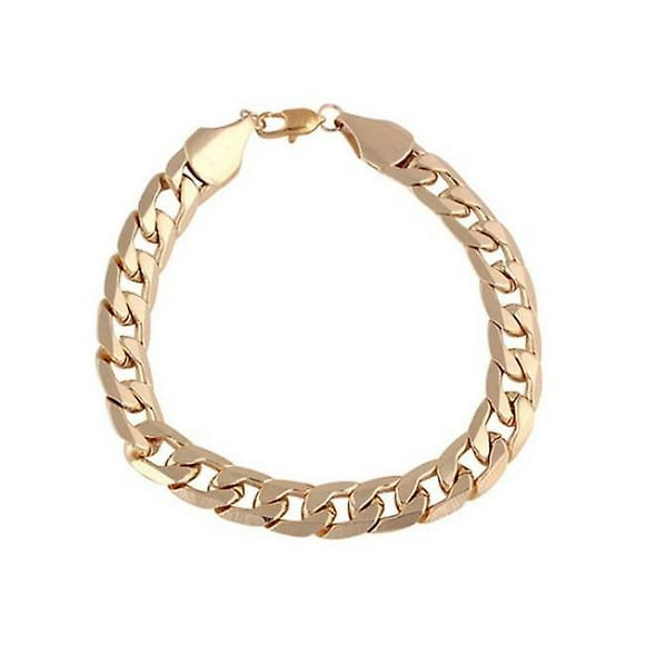 10mm gold Thick Gold Chain Men's Bracelet Link Gold Chain Bracelet