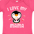 thumbnail image 4 of Inktastic I Love My Mama with Cute Penguin and Hearts Girls Baby Bodysuit, 4 of 5