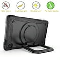thumbnail image 5 of Dteck Shoulder Strap Case for Samsung Galaxy Tab A7 Lite 8.7-inch SM-T220 T225 (2021),Shockproof Rugged Rubber Armor Hybrid Hard Kickstand Kids Friendly Protective Cover,BLack, 5 of 8