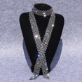 thumbnail image 2 of CSChome Men Tie Men Tie - Long Adjustable Hollow Out Lightweight Dance Stage Show Performance, 2 of 7