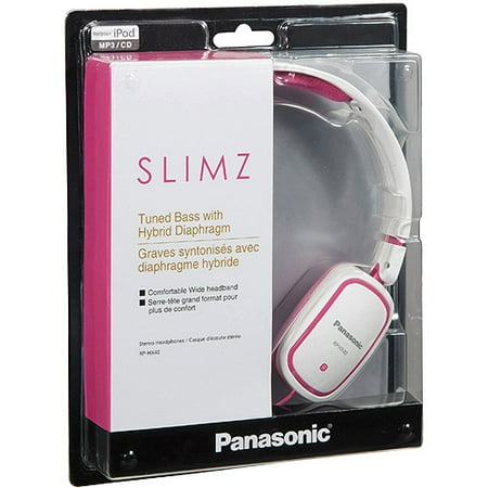 Panasonic RP-HX40-PW Light Weight On Ear Monitors -Pink/White (Discontinued b...