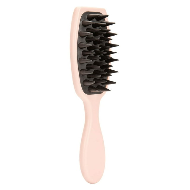Masajeador del cuero cabelludo mango largo champú cepillo húmedo seco cepillo portátil para lavar el cabello cepillo de cuero cabelludo con silicona suave para las mujeres hombres niños colorido
