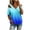 Blue #2, variant on Guluxicc Women's Cold Shoulder Shirts Short Sleeve V Neck Graphic Tops for Summer Casual Outfits