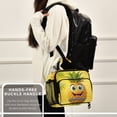 thumbnail image 6 of 6L Leakproof Lunch Tote with Thermal Lining Lunch Bag Picnic Cooler Bag Yellow Pineapple, 6 of 9