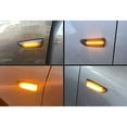 thumbnail image 4 of Smoked Lens Dynamic Sequential Blink/Flow Amber Full LED Front Side Marker Light Kit For 2018-2020 Buick Regal, Replace OEM Fender Sidemarker Lamps, 4 of 9