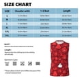 thumbnail image 6 of Uemuo Playful Red Cartoon Faces Pattern Men's Sleeveless T-Shirt,Muscle Athletic Tank Top, Moisture-wicking Quick-dry Breathable Classic Tee Top for Gym Run Outdoor Sports-Small, 6 of 8