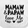 thumbnail image 4 of Inktastic Mamaw and Papaw Love Me Grandchild Boys or Girls Baby Bib, 4 of 4