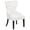 Cream/Black, variant on Baney Fabric Upholstered Dining Side Chair Beige and Rustic Honey