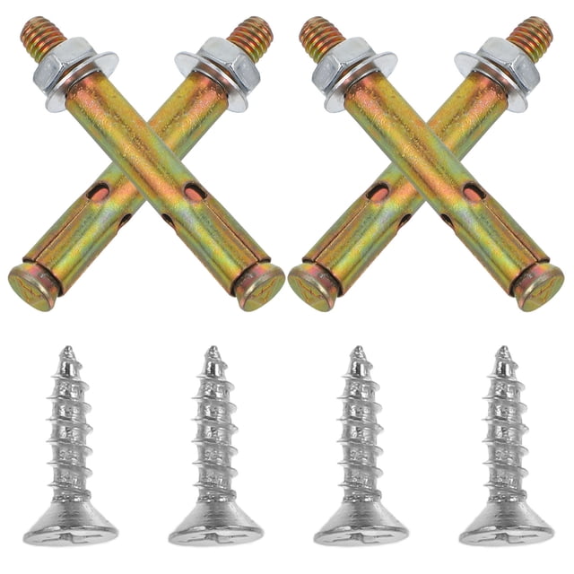 SEWCHICS 8Pcs Expansion Bolt Link Pin Attachments Zinc Plated For Securing Heavy Loads On Concrete Walls