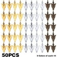 thumbnail image 2 of 50pcs Arrowhead Charms Tibetan Alloy Vintage Arrow Pendants Jewelry Charms for DIY Bracelet Necklace Crafts Jewelry Making Supplies Handmade Decoration, 5 Colors, 2 of 7
