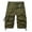 Army Green 10, variant on IROINNID Men's Belted Cargo Long Shorts Inseam Below Knee Length Multi Pocket 3/4 Capri Pants (Big and Tall Shorts for Men)