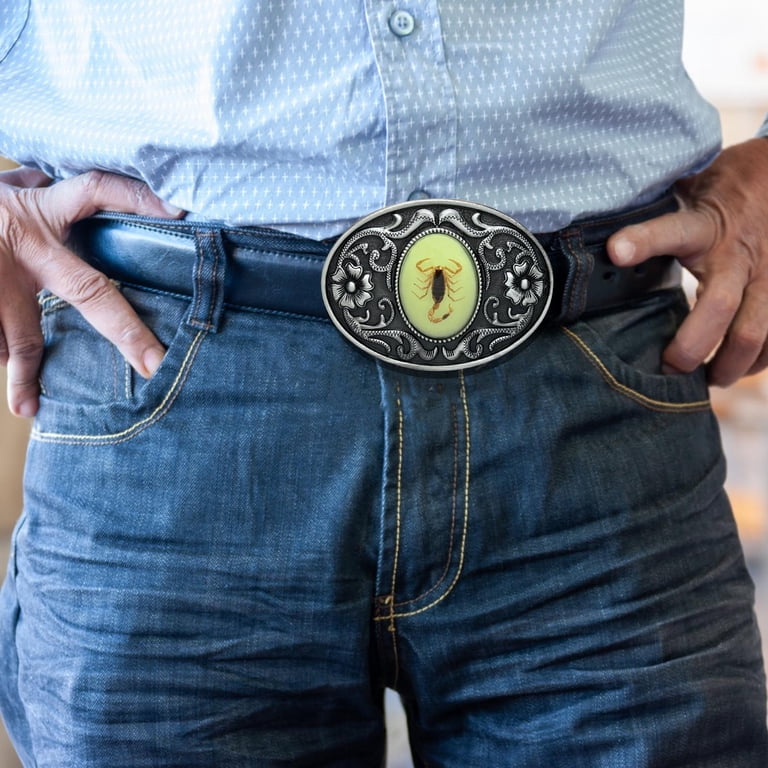 Vintage Wear Leather Belt with Tigereye Buckle Vintage Tigers Eye Aventurine Stone Buckle Leather Belt  main image 4
