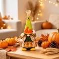 thumbnail image 6 of Chmadoxn 12.6" Fall Scarecrow Gnome Plush Decor, Thanksgiving Maple Leaf Faceless Doll Figurine, 2-in-1 Tabletop & Hanging Ornament for Autumn Harvest Tiered Tray Home Decor, 6 of 9