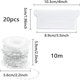 thumbnail image 2 of 20 piezas de listones inferiores de peso para persianas verticales blancas de 89 mm (3,5 pulgadas) y cadenas de persianas verticales de plástico de 10 m para kit de reparación de persianas verticales, 2 of 5