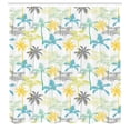 thumbnail image 3 of Ambesonne Hawaiian Shower Curtain, Tropic Island Palm Trees, 69"Wx84"L, White Multicolor, 3 of 5