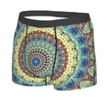 thumbnail image 2 of Kll Round Mandala1 Men'S Cotton Boxer Briefs Underwear-X-Large, 2 of 9