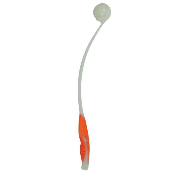 Chuckit! Pro 25M Max Glow Dog Ball Launcher, Compatible With Medium 2.5" Balls, Includes Max Glow Ball, For Dogs 20-60 lb, Assorted Colors Glow in the Dark