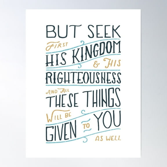 Bible Verse Poster Wall Art, Modern Wall Decor For Living Room Bedroom, 24x36 UNFRAMED