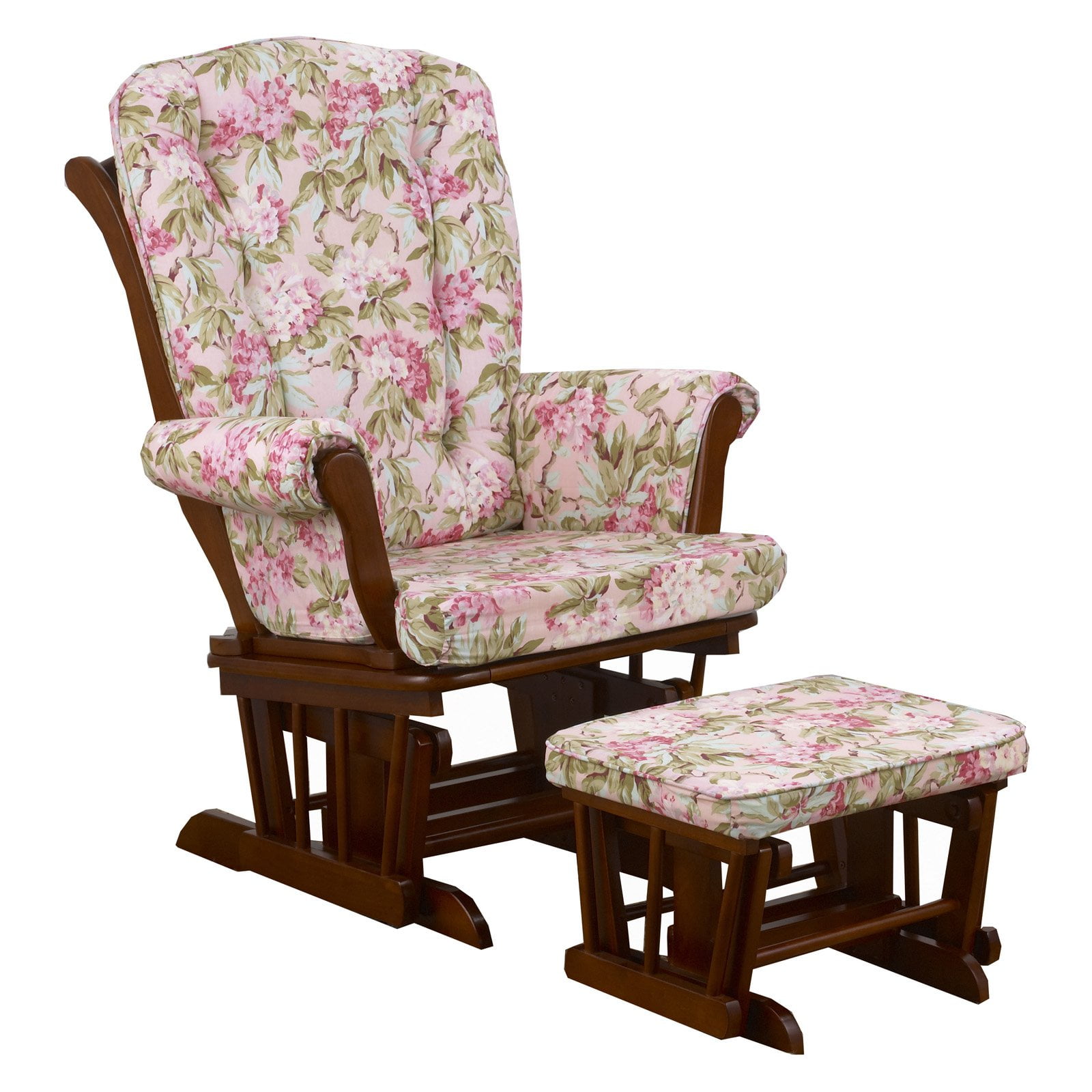 Cotton Tale Designs Tea Party Floral Glider With Ottoman