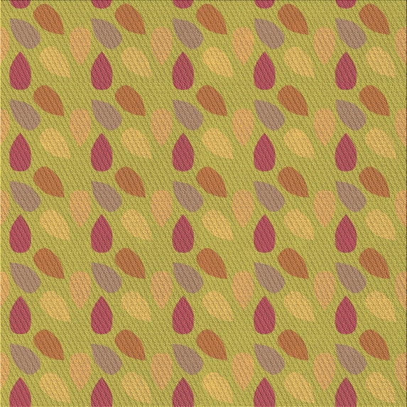 Ahgly Company Indoor Square Patterned Deep Yellow Area Rugs, 5' Square