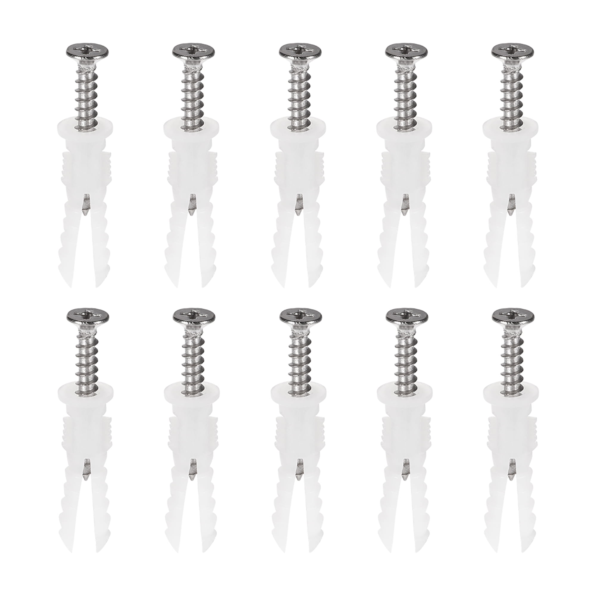 6 X 30mm Plastic Expansion Pipe Column Concrete Drywall Anchor Wall ...