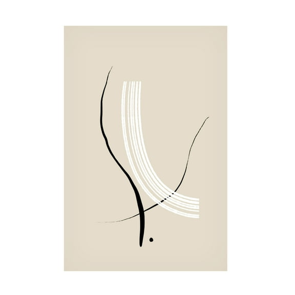 Trademark Fine Art uplusmestudio Composition Of Lines The Third Canvas Wall Art
