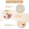 thumbnail image 4 of 100Pcs Baroque Pattern Gold Foil Embossed Stickers - Self Adhesive Gold Foil Embossed Certificate Seals for Envelope Invitation Letter, 4 of 8