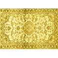 thumbnail image 1 of Ahgly Company Machine Washable Indoor Rectangle Persian Yellow Traditional Area Rugs, 8' x 10', 1 of 4