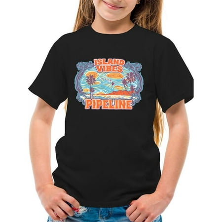 

Pipeline Island Vibes Youth Tee - Youth Girls Beach Tee