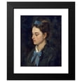 thumbnail image 2 of Benet Mercadé 12x14 Black Modern Framed Museum Art Print Titled - Portrait of Teresita Wearing Blue Bows (circa 1872), 2 of 5
