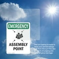 thumbnail image 6 of (2 Pack) Assembly Point With Symbol OSHA Emergency Sign 18 Inch X 24 Inch Vinyl Label Decal Sticker Weather Resistant, UV Protected for Workplace, Business, and Construction Site, Made, 6 of 7
