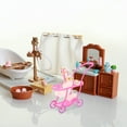 thumbnail image 3 of 3 Pcs Poussettes Miniatures pour Maison de Poupée, Jouets de Poussette Simulés, Ornements de Maison de Poupée pour Enfants, 3 of 4