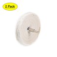 thumbnail image 1 of Rueda de almohadilla de pulido de algodón de 4 pulgadas Uxcell con mango de 1/4 de pulgada para aluminio, acero inoxidable, cromo, paquete de 2, 1 of 5