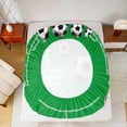 thumbnail image 5 of Castle Fairy Eat Sleep Soccer Bed Sheets for Boys Girls,Sport Football King Sheets, 5 of 7