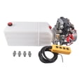 thumbnail image 3 of Mustrod 12V DC Dump Trailer Hydraulic Pump 8 Quart Double Acting Hydraulic Power Unit 3200 PSI 2.0 GPM for Scissor Lifts, 3 of 12
