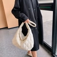 thumbnail image 3 of Bolso Hombro Acolchado para Mujer Bolso Acolchado Suave Informal Bolso Compras (blanco), 3 of 9