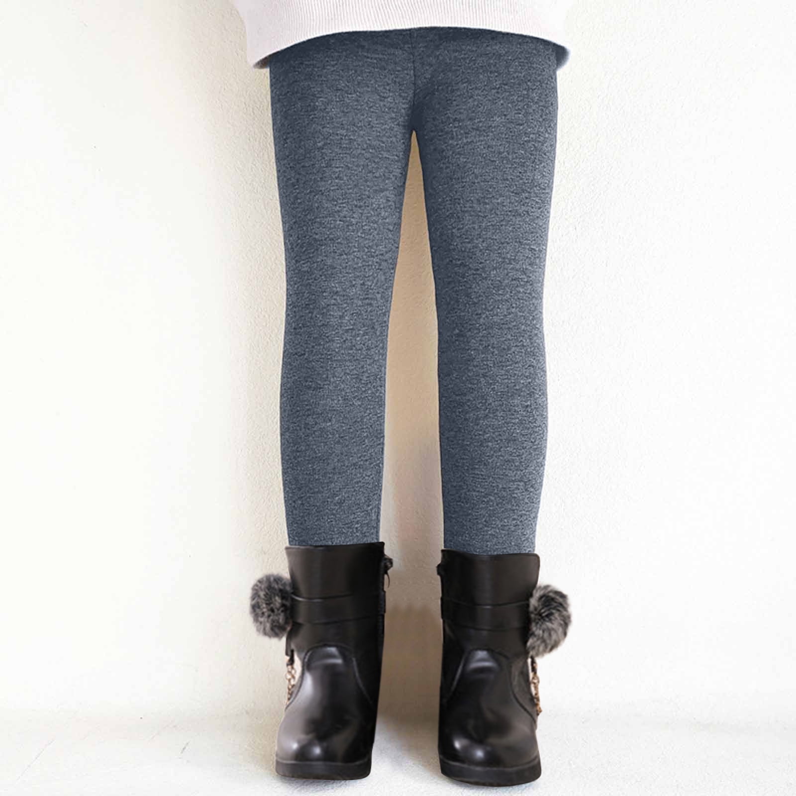 Legging Fille Doublé Polaire Hiver - Collant Chaud épais, Extensible, Pour Enfant Et Tout-petit - 6