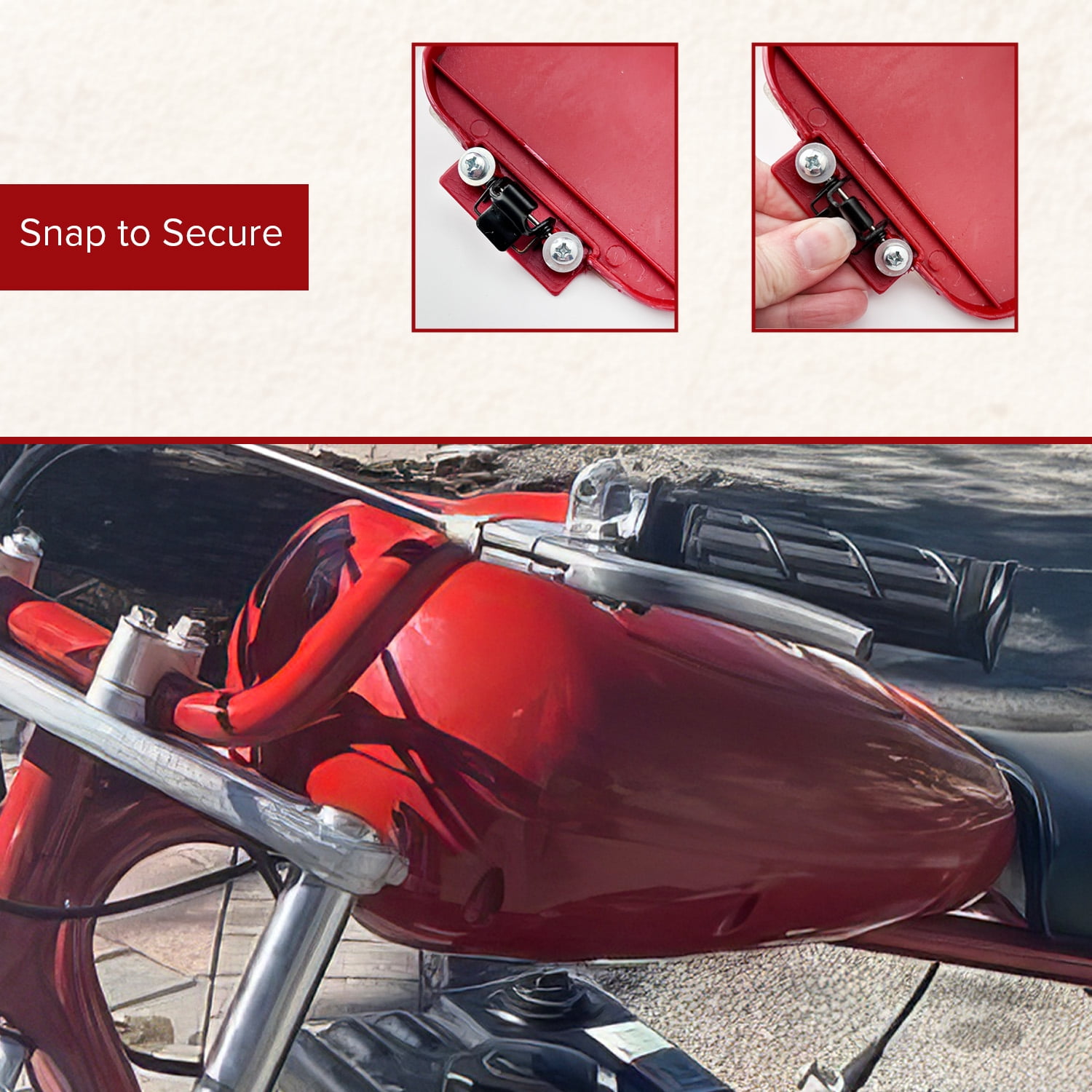 AlveyTech Decorative Fuel Tank for the Coleman CT200U-EX, CT200U-EXR and CT200U-EX V Mini Bike (Red)