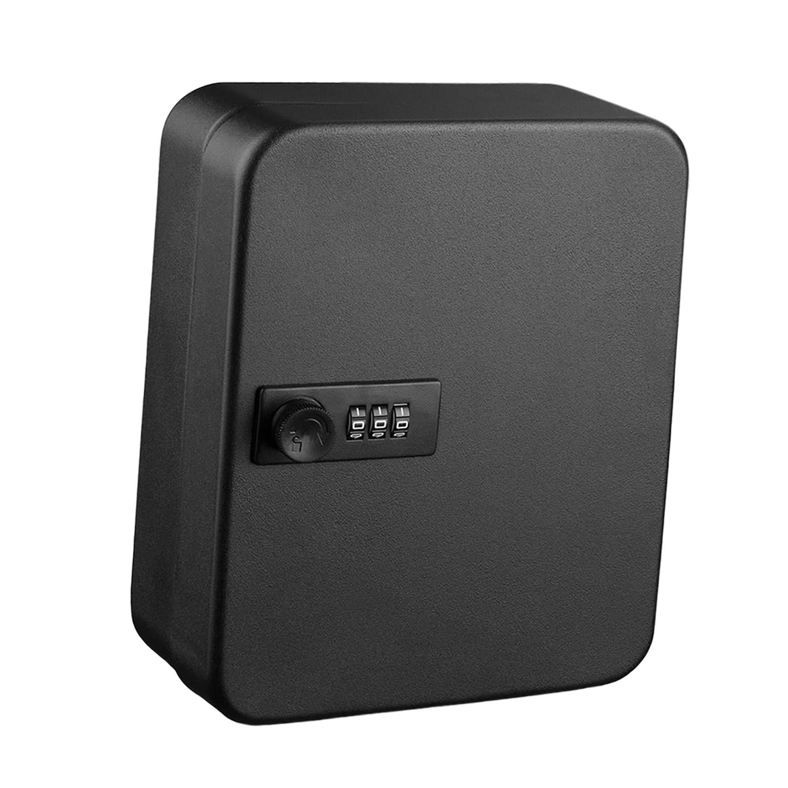 Key Cabinet with Combination Lock, Box Wall Mount with Code, Security Key Box, Key Box Key Holder Lockbox for Office Wall Cabinet Black 36 hook