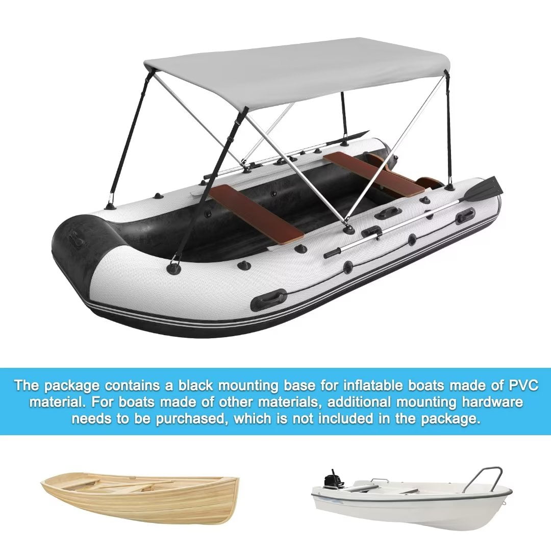 NAIZEA Inflatable Kayak Awning Canopy ,Boat Cover Sun Shade Shelter,Beach  Fishing Surf Folding Inflatable Kayak Sun Shade Shelter 