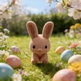 thumbnail image 6 of Easter Crochet Bunny Plush Doll Handmade Stuffed Animal Easter Decor Family Gift Easter Baskets Fillers Easter Decorations, 6 of 6