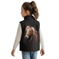 thumbnail image 2 of chaqlin Horse Vest for Girls 5-6 Black Sleeveless Full Zipper Vests Kids Vest Coat with Pockets Fall Winter Outfits, 2 of 6
