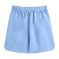 thumbnail image 5 of Admvng Men's Linen Shorts Casual Drawstring Elastic Waist Summer Beach Vacation Yoga Golf Shorts with Pockets, 5 of 5